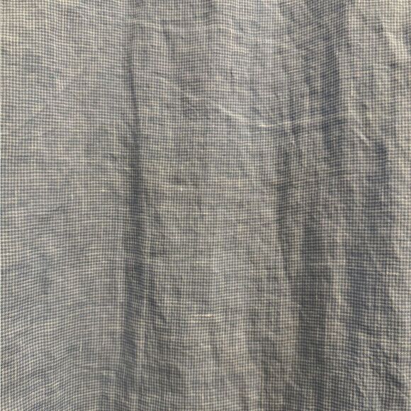 J McLaughlin Size Medium Maryann Linen Pintuck Blue Gingham Sleeveless Dress - Picture 11 of 13